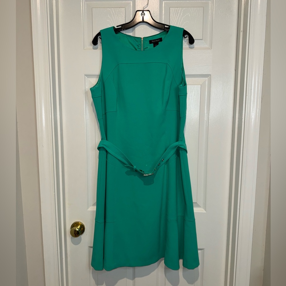 White House Black Market Green Midi Dress. Size 16